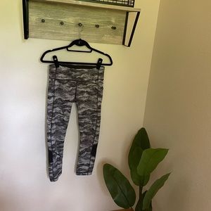 lululemon athletica leggings with mesh cutouts.